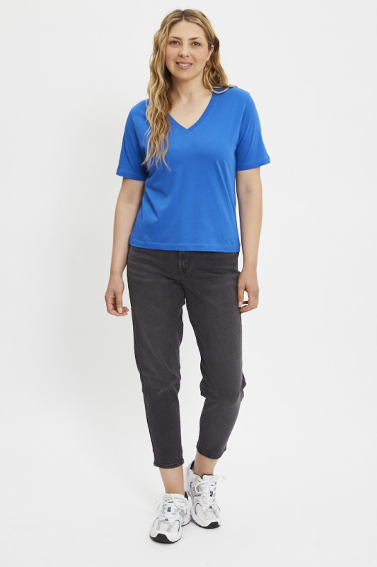 Jeans Mom taille haute dark indigo délavé femme levi's