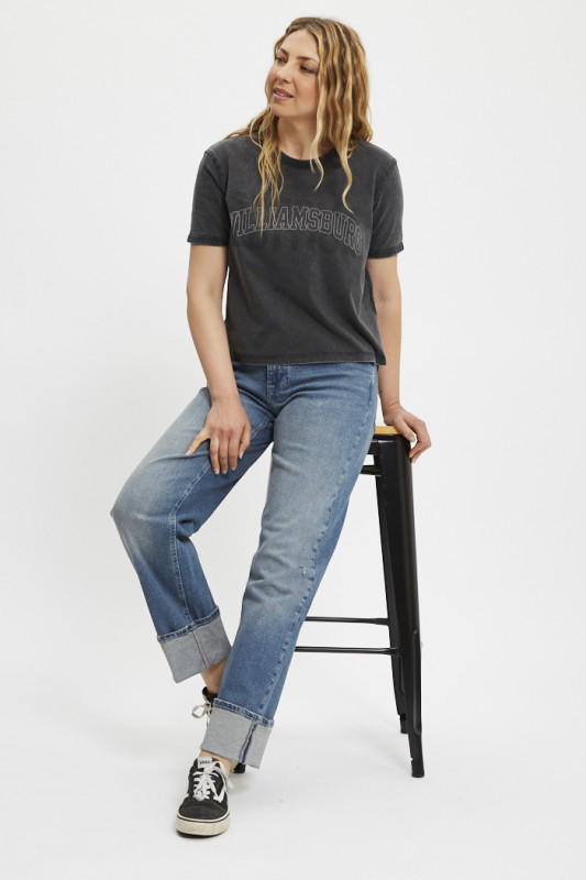 Jeans straight Katie medium blue denim femme JDY