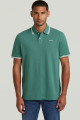 Polo chest logo striped vert