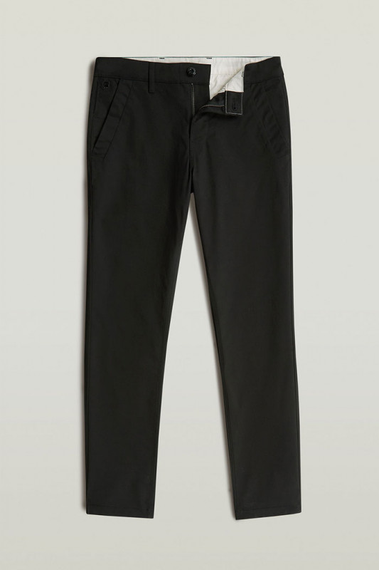 Pantalon slim chino noir g-star