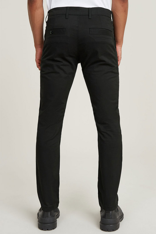 Pantalon slim chino noir