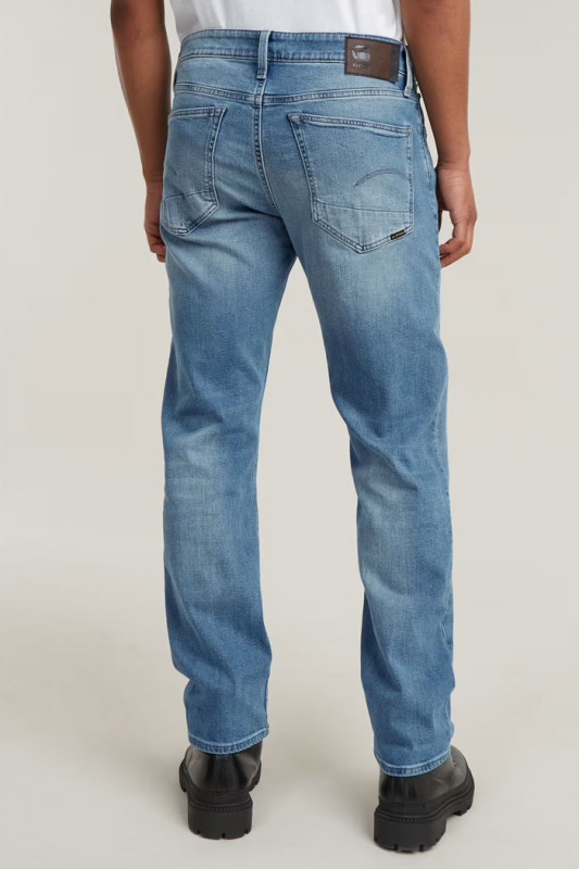 Jeans 3301 straight bleu indigo