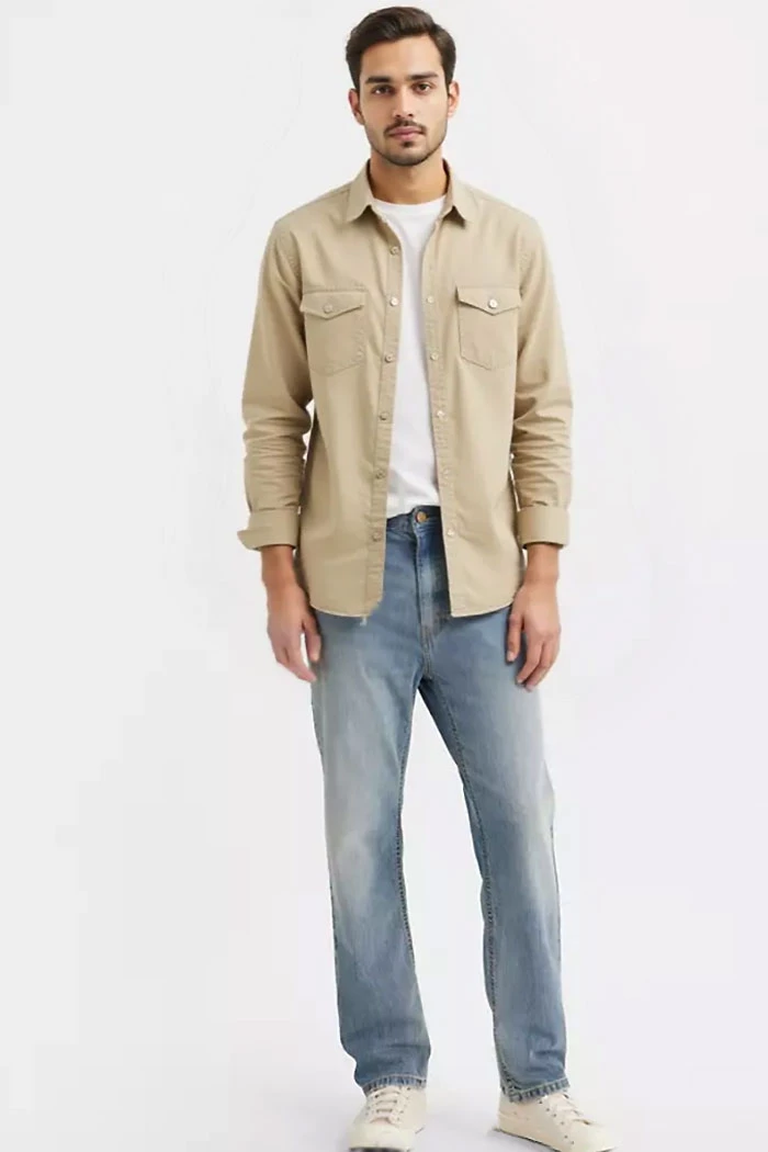 Jean District Classic Fit - Taille 34 Jambe 34 - Ivoire Dé Lavé - Occasion TB