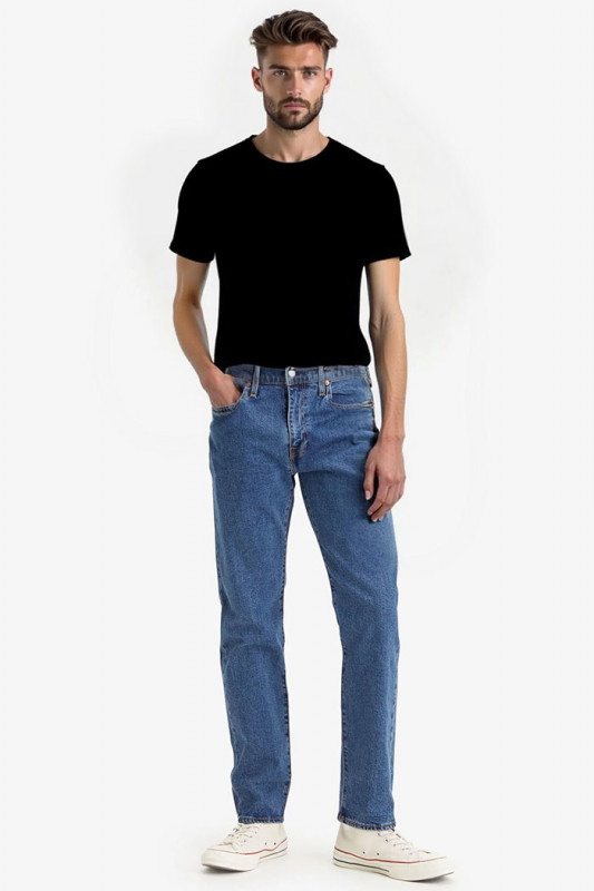 Jeans 502 taper mid stone wash homme levi's