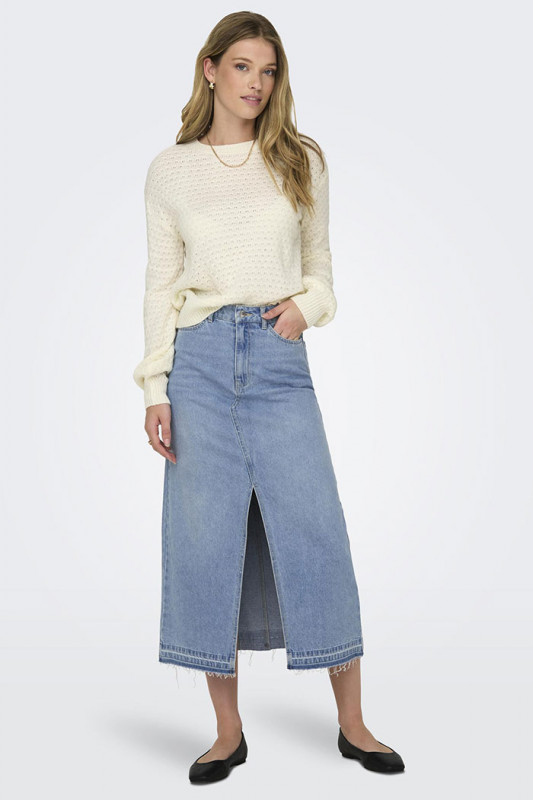 Jupe en jeans Bella light indigo