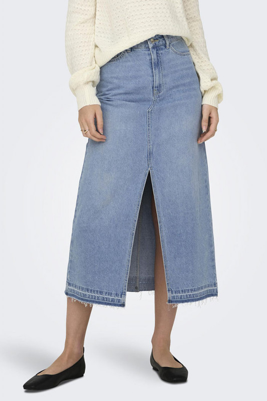 Jupe en jeans Bella light indigo femme