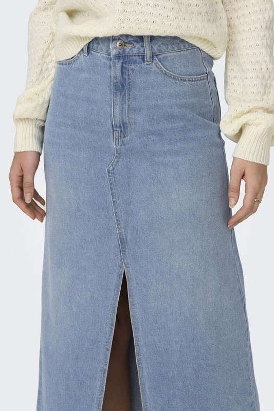 Jupe en jeans Bella light indigo en coton JDY