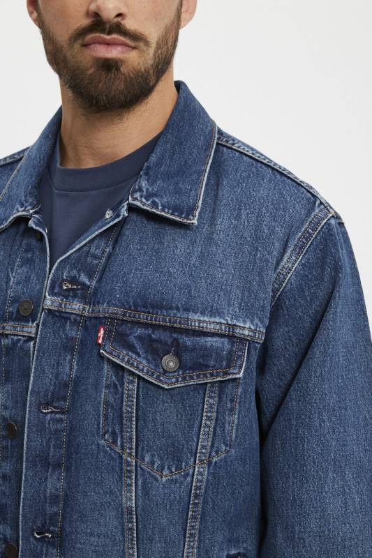 veste trucker relaxed fit medium indigo homme levi's