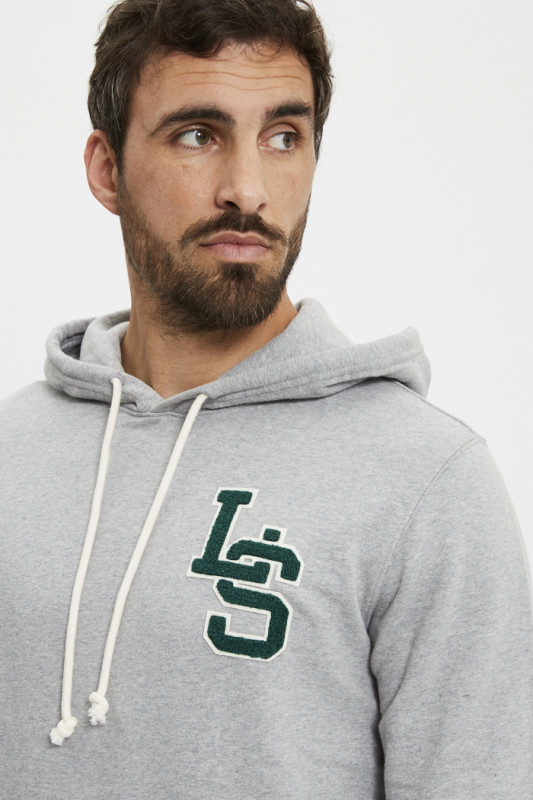 hoodie standard graphic gris 100% coton homme levi's