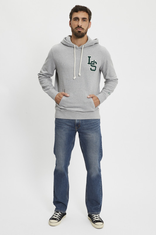 hoodie standard graphic gris 100% coton levi's