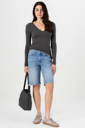 short en jeans Lullu medium blue denim femme jDY