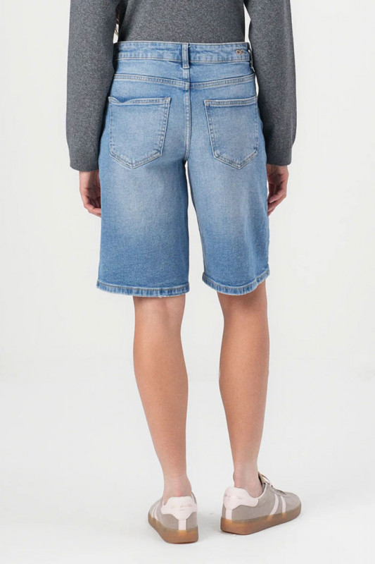 short en jeans Lullu medium blue denim