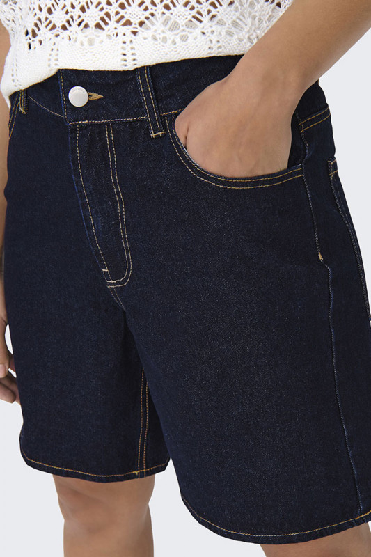 Short loose denim dark blue femme JDY