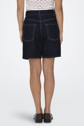 Short loose denim dark blue