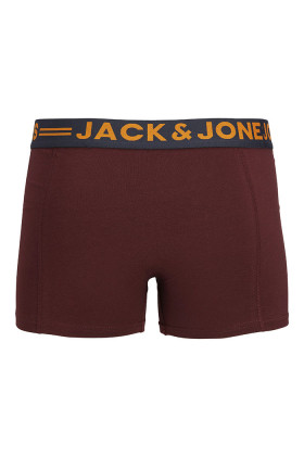 Lot de 3 shorties gris bleu et bordeaux