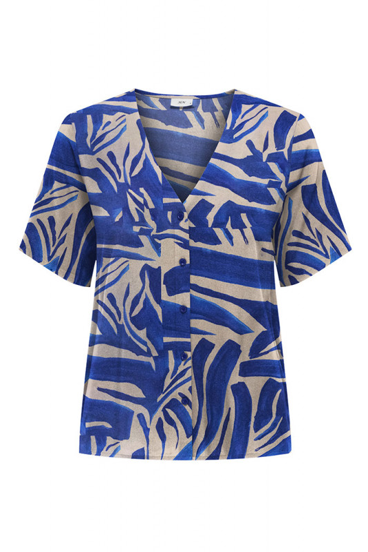 Blouse col V à motifs Jacqueline de Yong