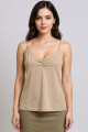 Top Hannah à bretelles beige