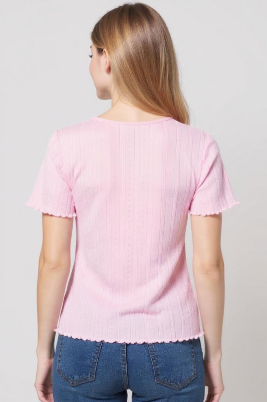 Top Salsa rose 100% coton