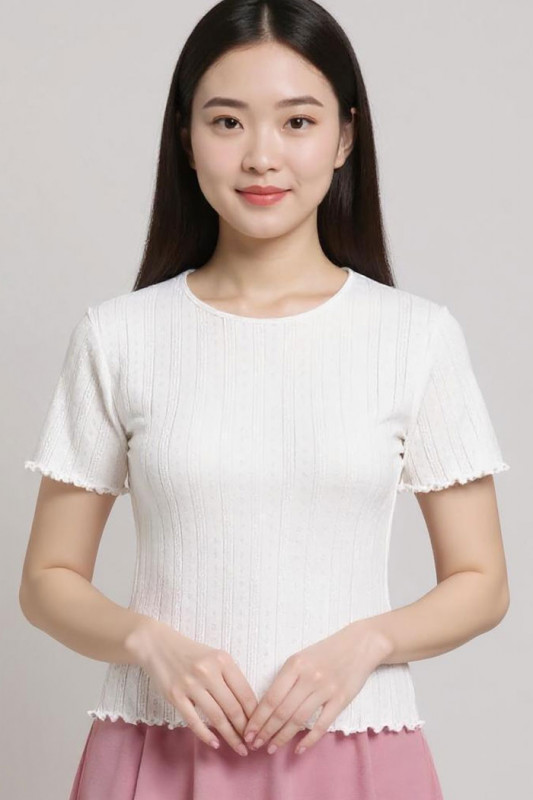 Top Salsa blanc 100% coton