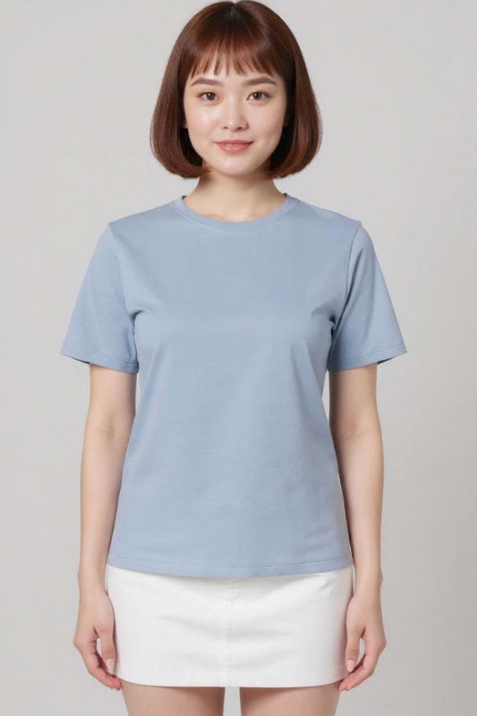 T-shirt Rex bleu ciel 100% coton