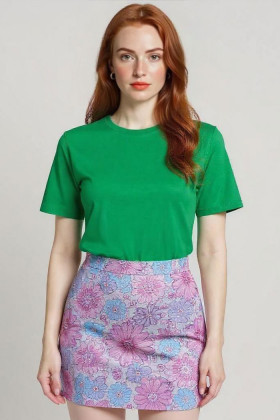 T-shirt Rex vert 100% coton