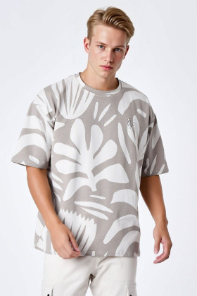 T-shirt motif végétal