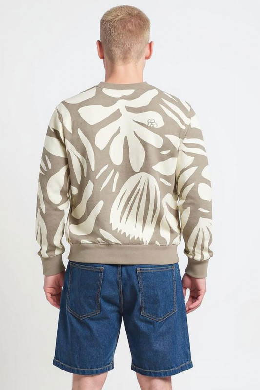 Sweatshirt col rond motif