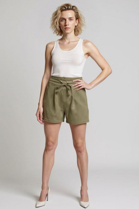 Short court New Pretty kaki