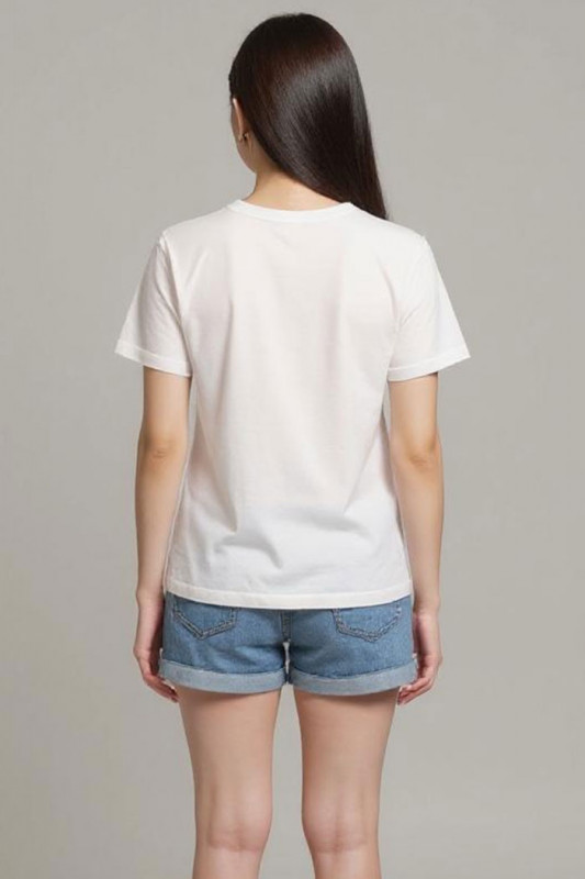 T-shirt Michigan Life silver blanc