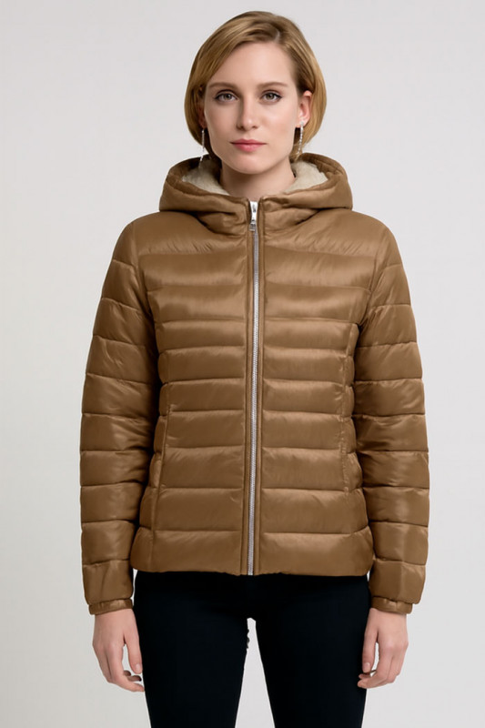 Doudoune matelassée Talire coconut avec capuche femme