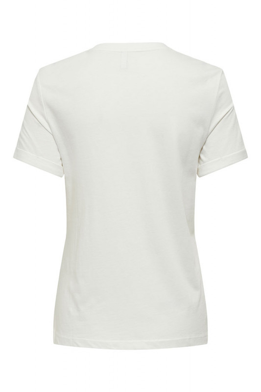 T-shirt Tenna blanc manches courtes only