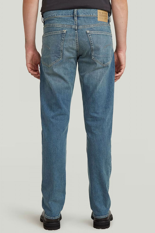 Jeans 3301 regular tapered bleu moyen