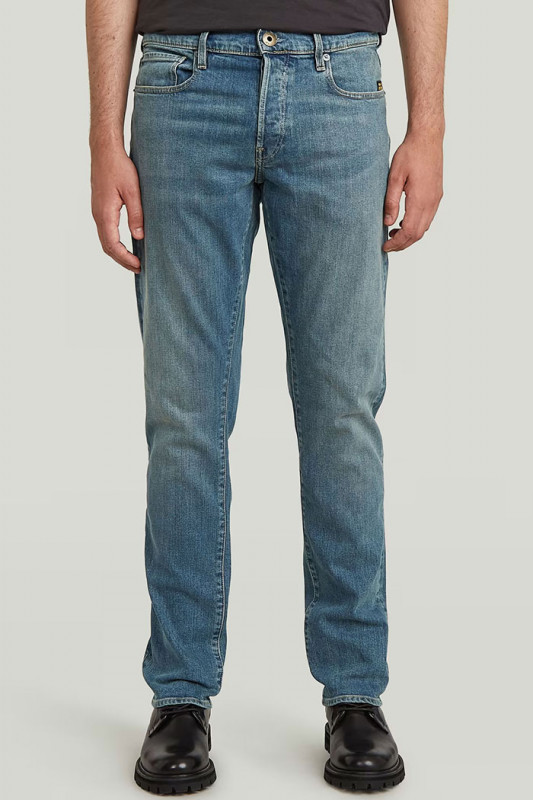  Jeans 3301 regular tapered bleu moyen homme