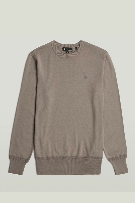  Pull en maille core knit beige homme G-Star