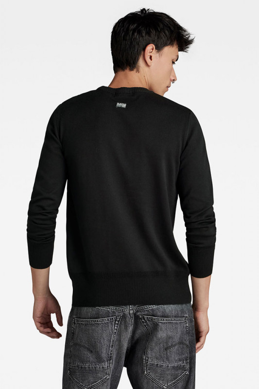 Pull noir en maille G-star