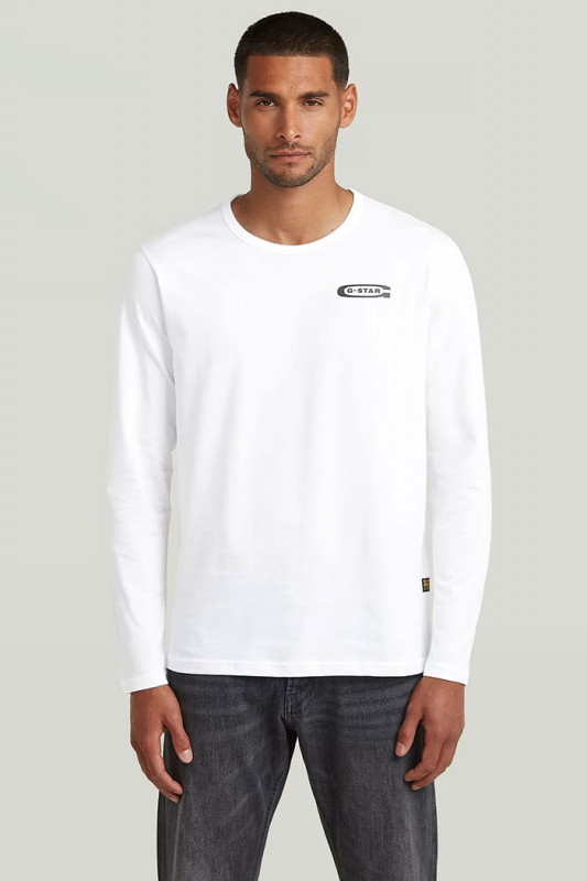 T-shirt old skool blanc homme