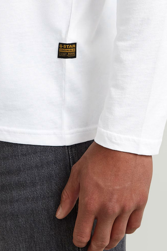 T-shirt old skool blanc homme G-Star