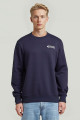 Sweat old skool bleu foncé col rond