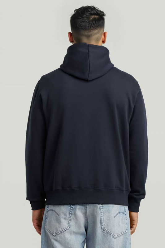 Sweat zippé old skool bleu foncé