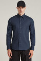 Chemise slim bleu foncé