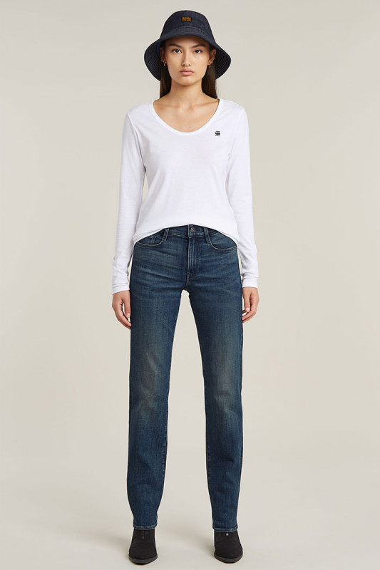 T-shirt slim manches longues blanc G-Star