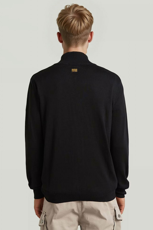 Veste Core zippée en maille noire