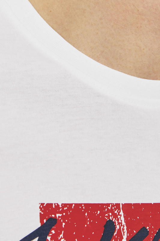 T-shirt Tiley blanc col rond jack & jones