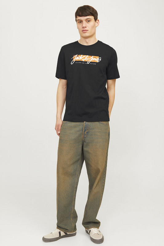 T-shirt Tiley noir col rond
