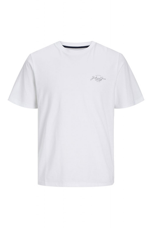 T-shirt Ferris blanc col rond homme jack & jones