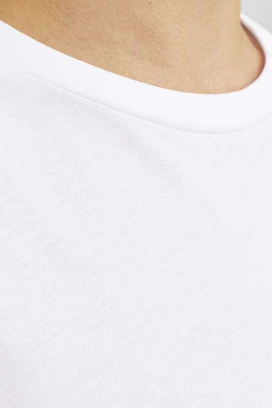 T-shirt Ferris blanc col rond homme j&j