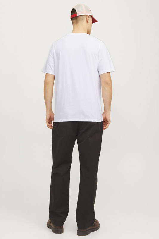 T-shirt Ferris blanc col rond