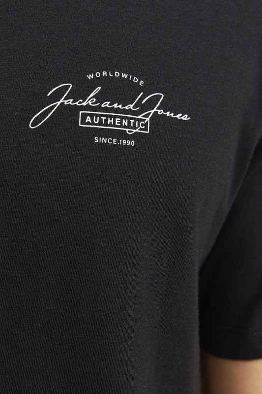 T-shirt Ferris noir col rond homme jack & jones