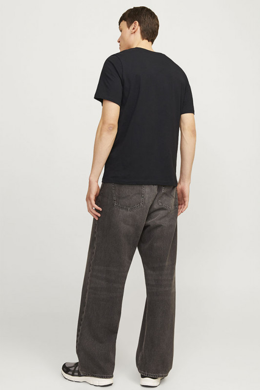 T-shirt Ferris noir col rond