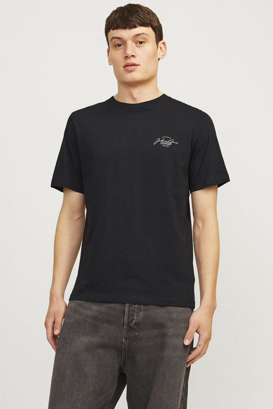 T-shirt Ferris noir col rond homme
